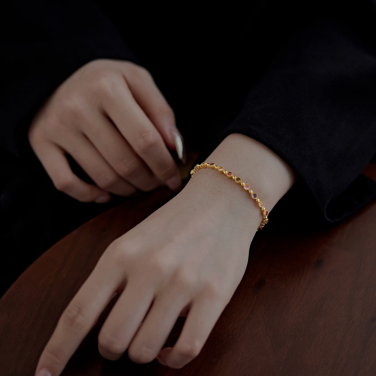 [Windsor Jewelry]Sparkling Exquisite Round Cut Party Bracelet