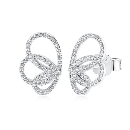 [Windsor Jewelry]Exquisite Butterfly Shape Earrings
