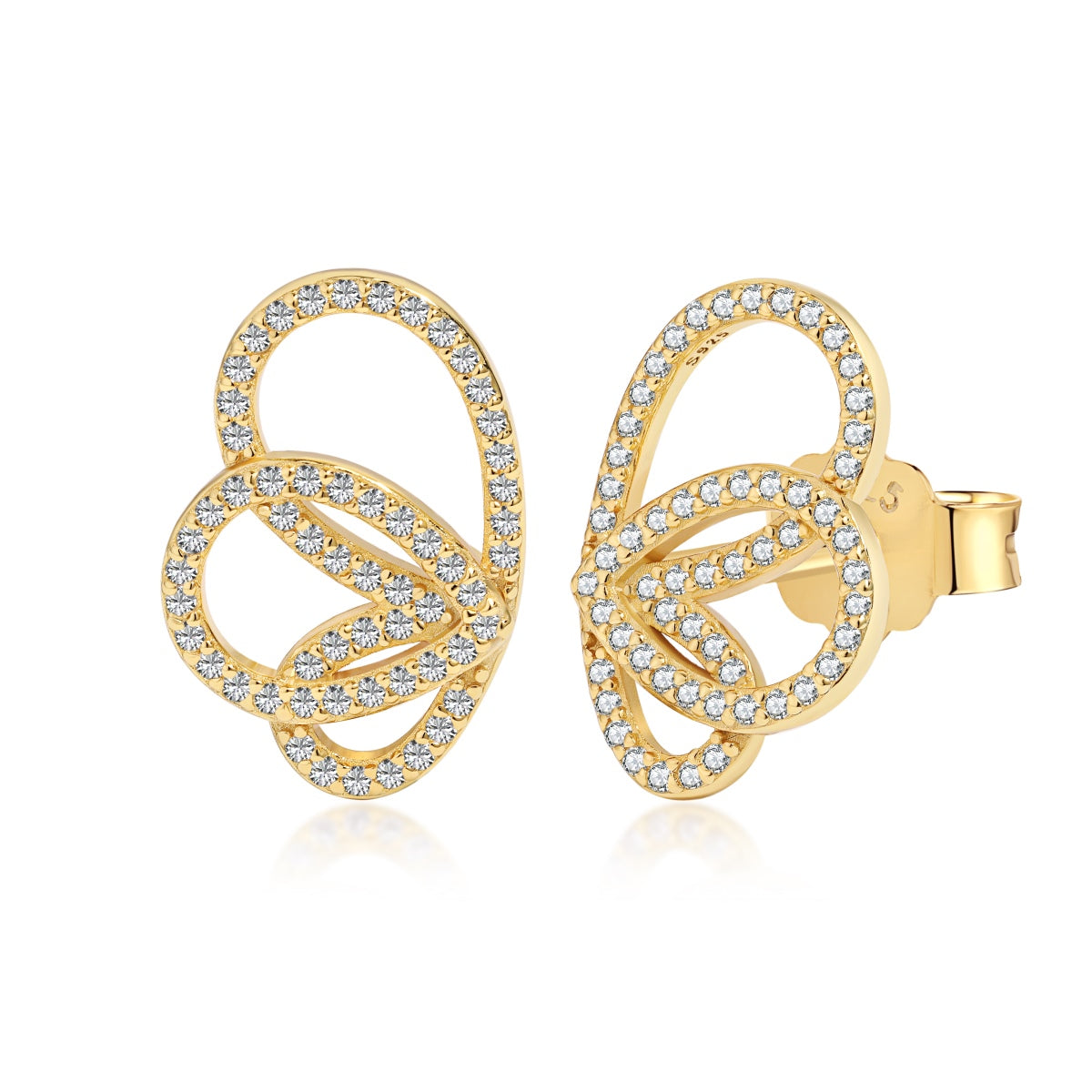 [Windsor Jewelry]Exquisite Butterfly Shape Earrings