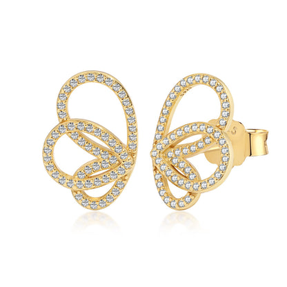 [Windsor Jewelry]Exquisite Butterfly Shape Earrings