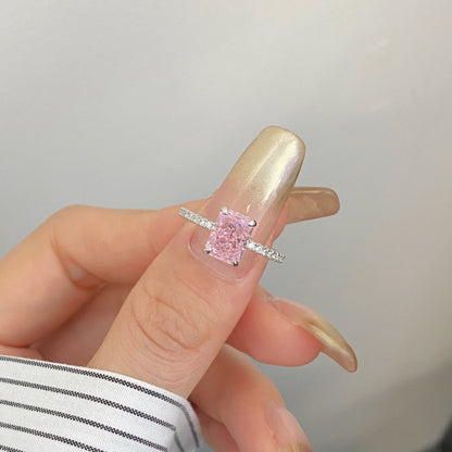 [Windsor Jewelry]2.0 Carat Dazzling Sparkling Radiant Cut Party Ring