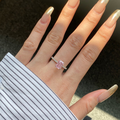 [Windsor Jewelry]2.0 Carat Dazzling Sparkling Radiant Cut Party Ring