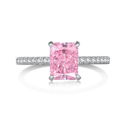 [Windsor Jewelry]2.0 Carat Dazzling Sparkling Radiant Cut Party Ring