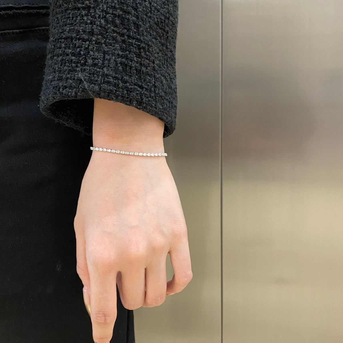 [Windsor Jewelry]Elegant Emerald Cut Daily Bracelet