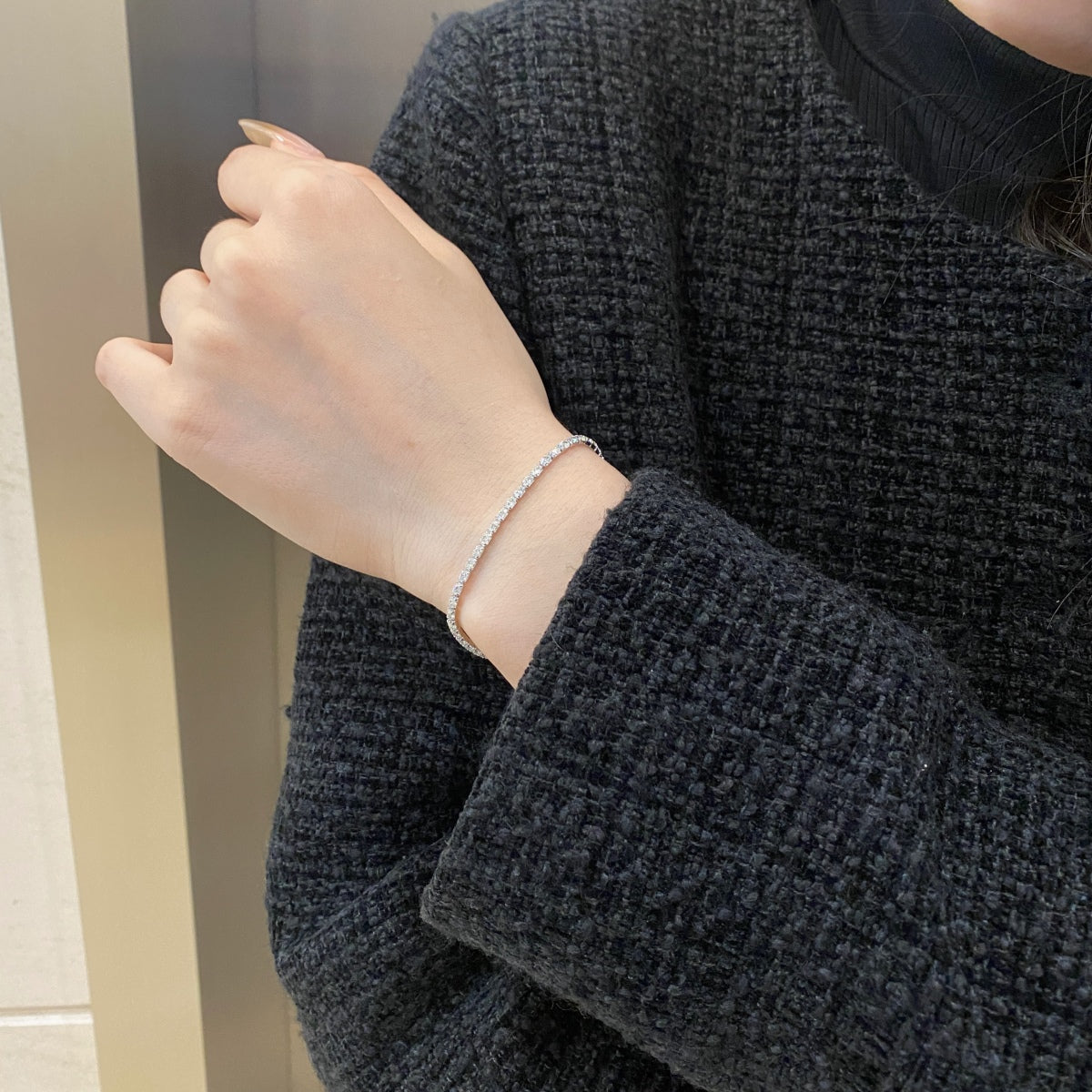 [Windsor Jewelry]Elegant Emerald Cut Daily Bracelet