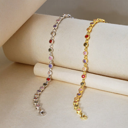 [Windsor Jewelry]Sparkling Exquisite Round Cut Party Bracelet