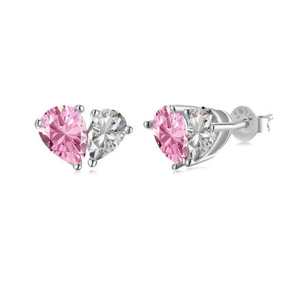 [Windsor Jewelry]Dazzling Elegant Heart Cut Lover Earrings