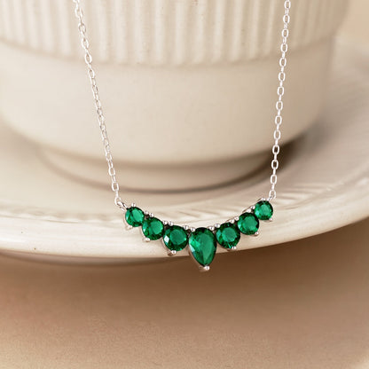 [Windsor Jewelry]Dainty Colorful Heart Necklace