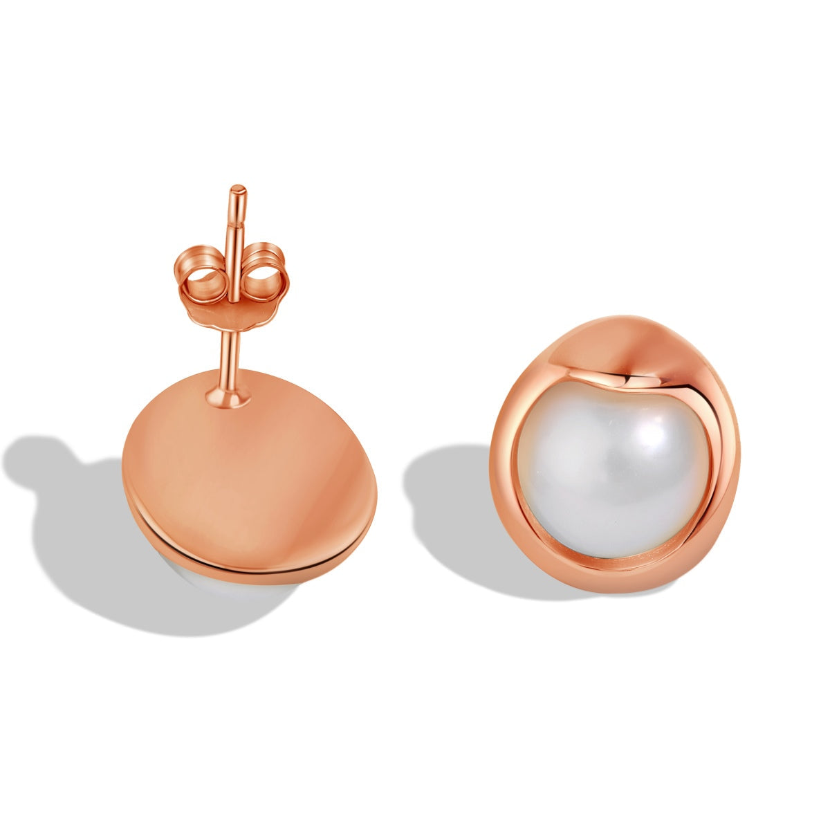 [Windsor Jewelry]Dainty Bread Pearl Earrings