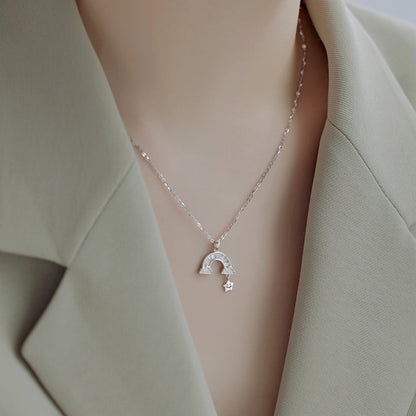 [Windsor Jewelry]Unique Rainbow Star Necklace