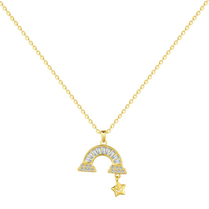 [Windsor Jewelry]Unique Rainbow Star Necklace