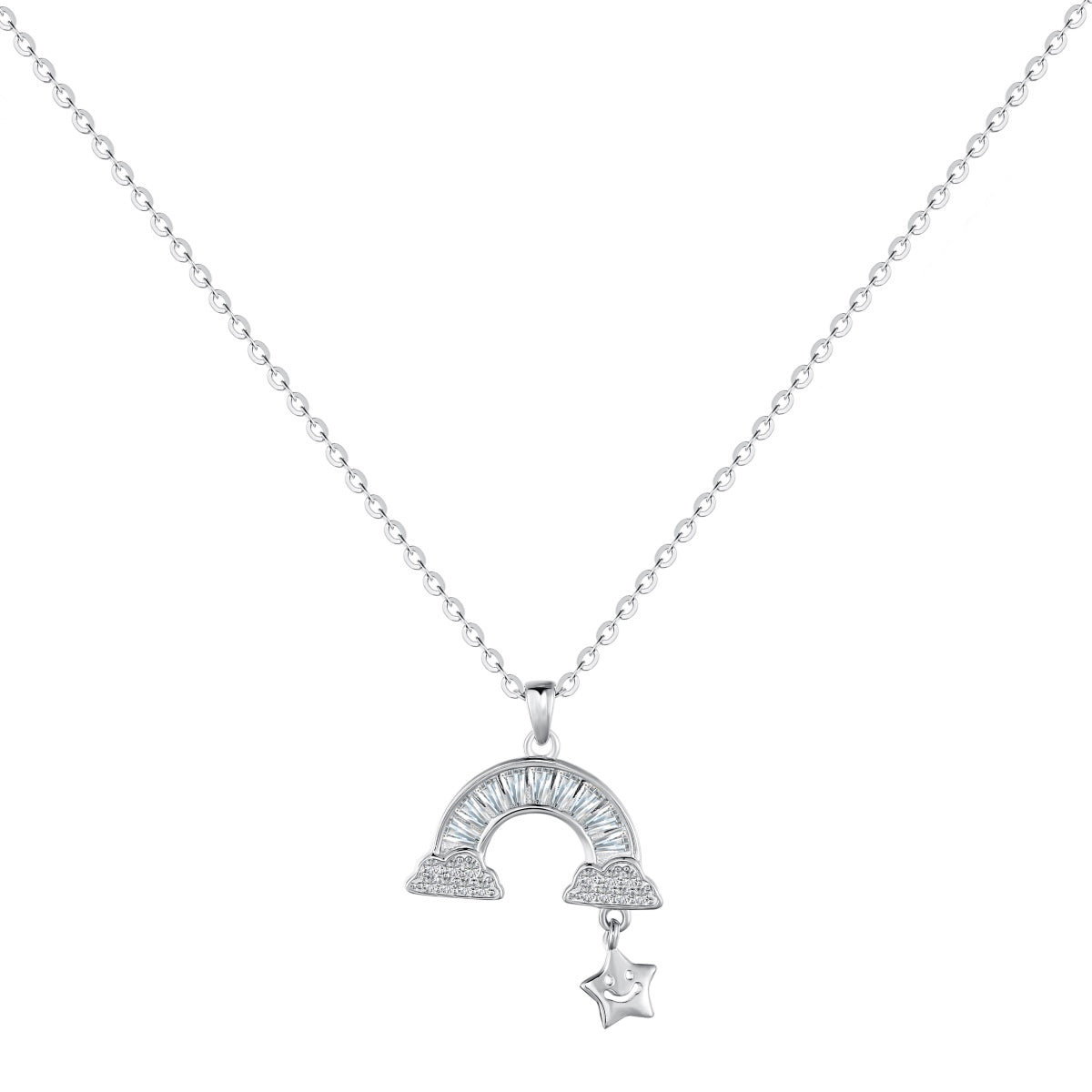 [Windsor Jewelry]Unique Rainbow Star Necklace