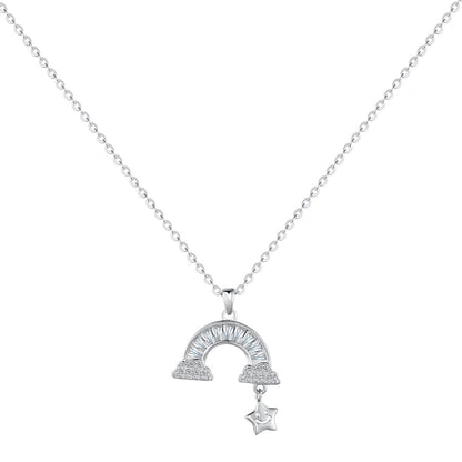 [Windsor Jewelry]Unique Rainbow Star Necklace
