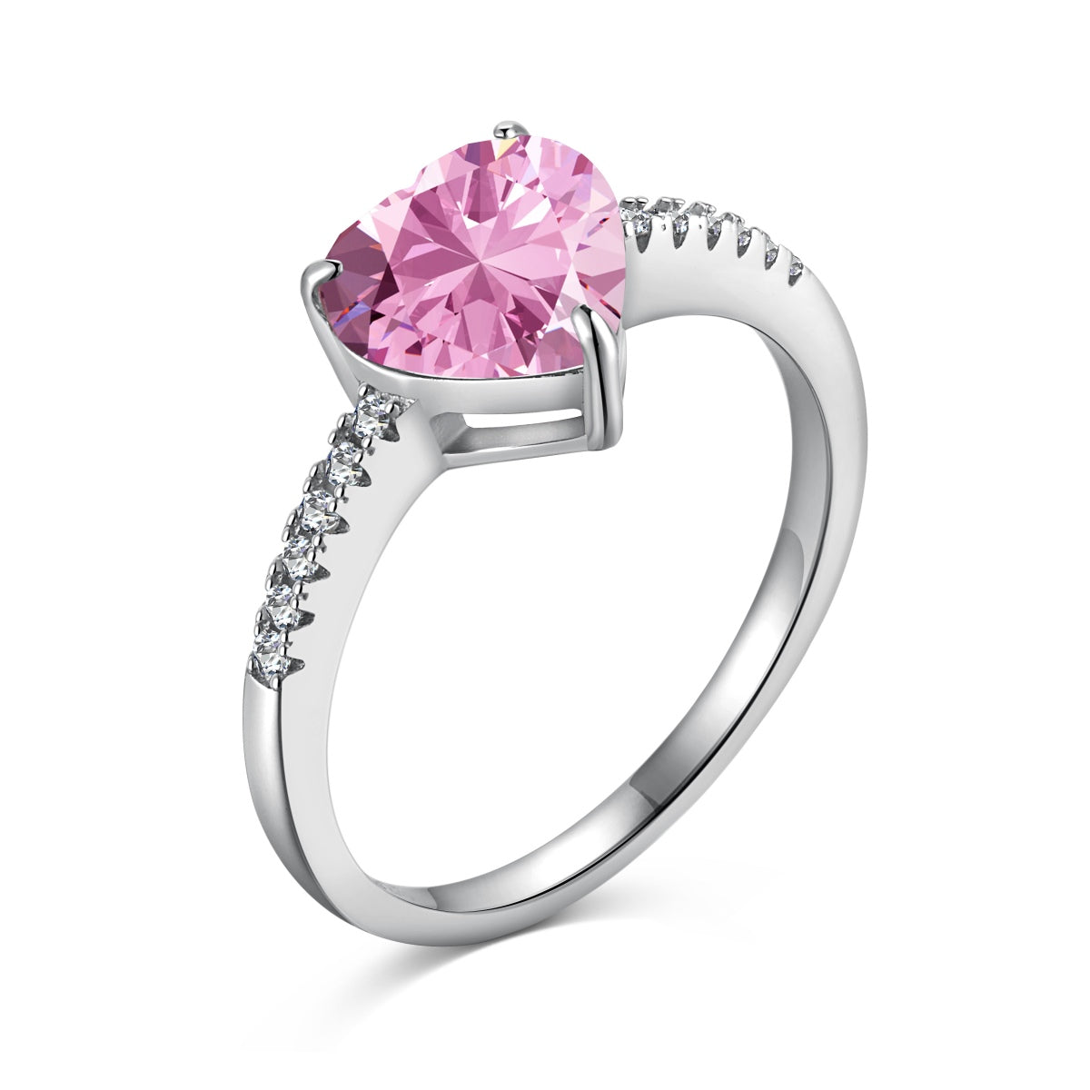[Windsor Jewelry]2.0 Carat Dazzling Lustrous Heart Cut Lover Ring