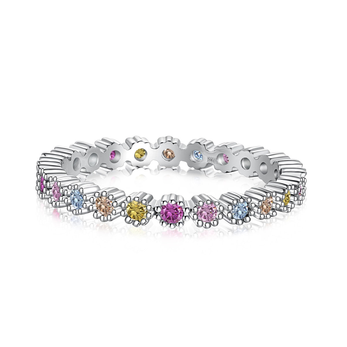 [Windsor Jewelry]Exquisite Colorful Round Cut Party Ring