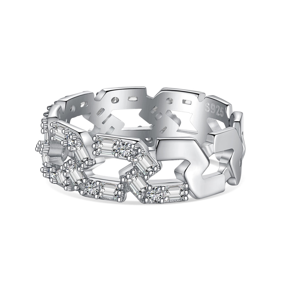 [Windsor Jewelry]Sparkling Vibrant Emerald Cut Daily Ring