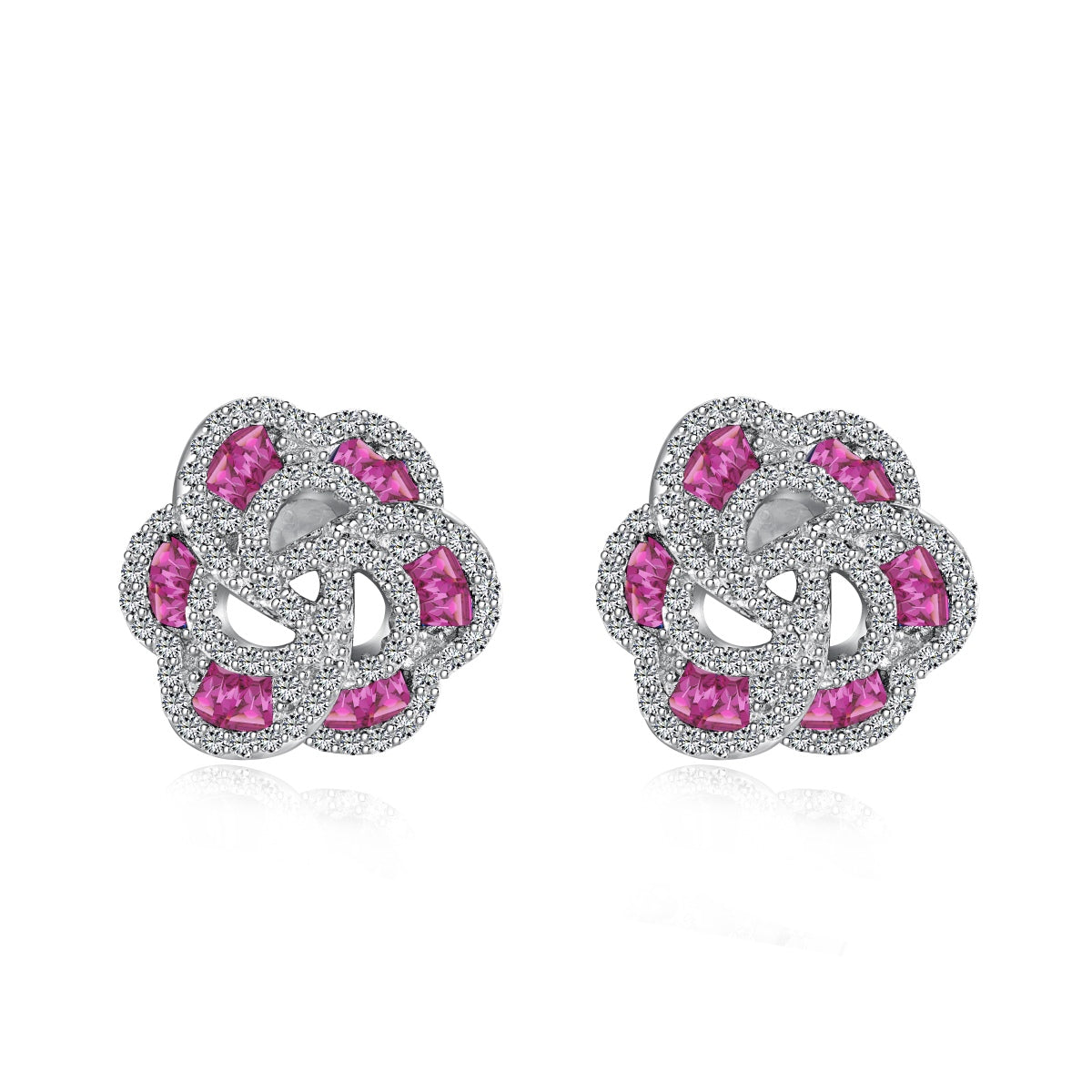 [Windsor Jewelry]Exquisite Flower Shape Daily Earrings
