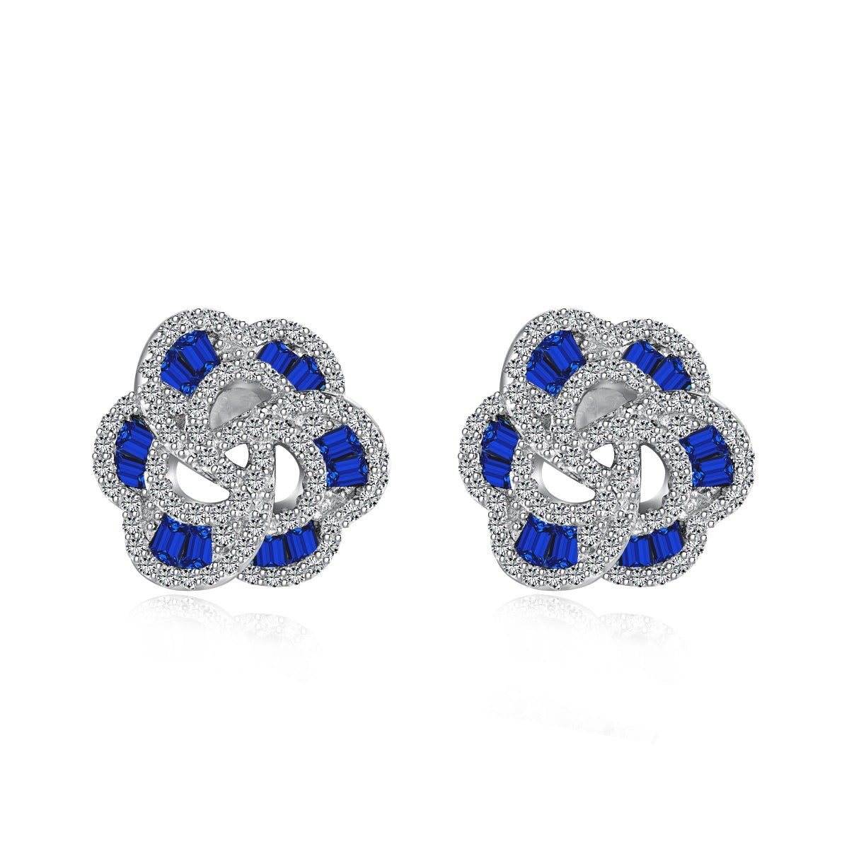 [Windsor Jewelry]Exquisite Flower Shape Daily Earrings