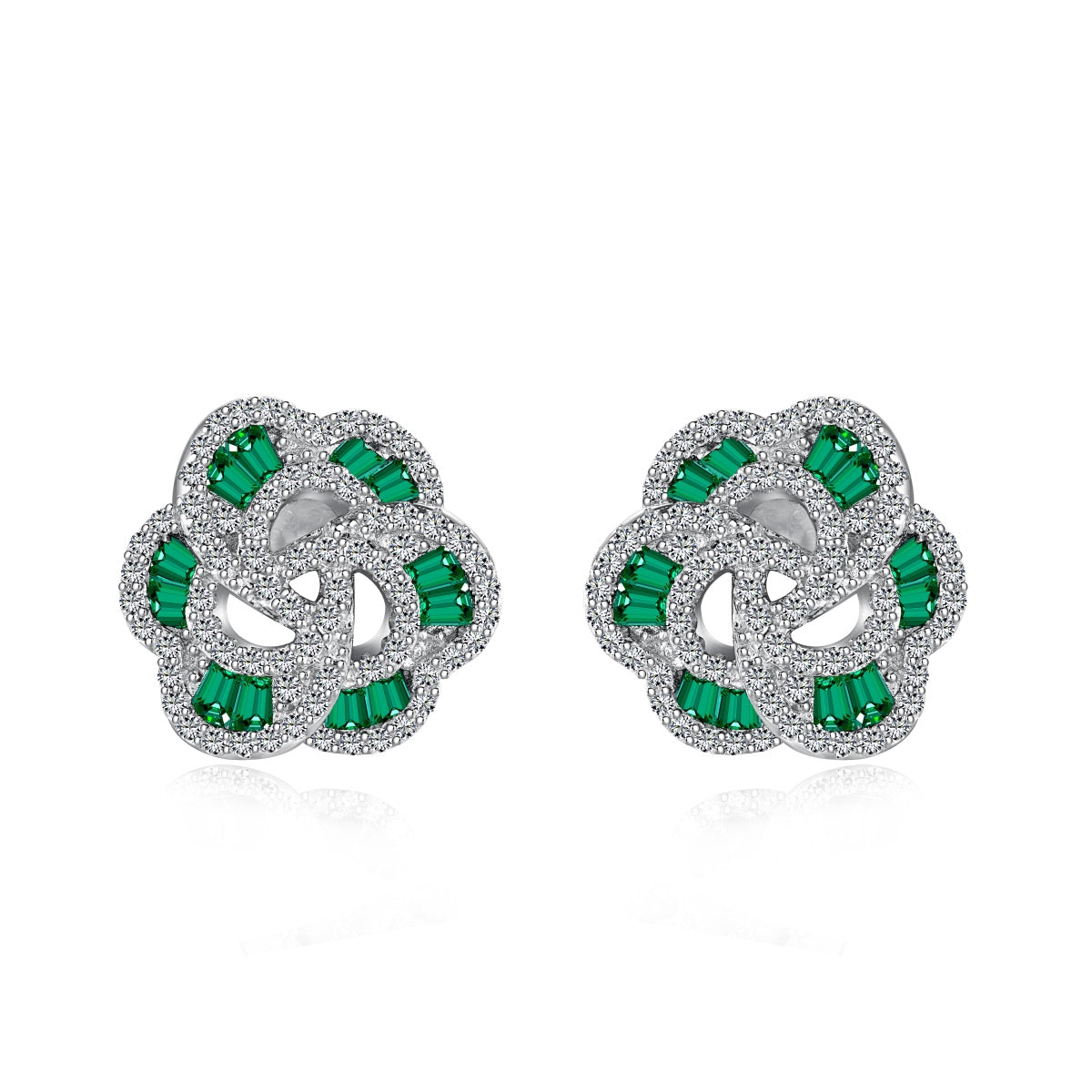 [Windsor Jewelry]Exquisite Flower Shape Daily Earrings