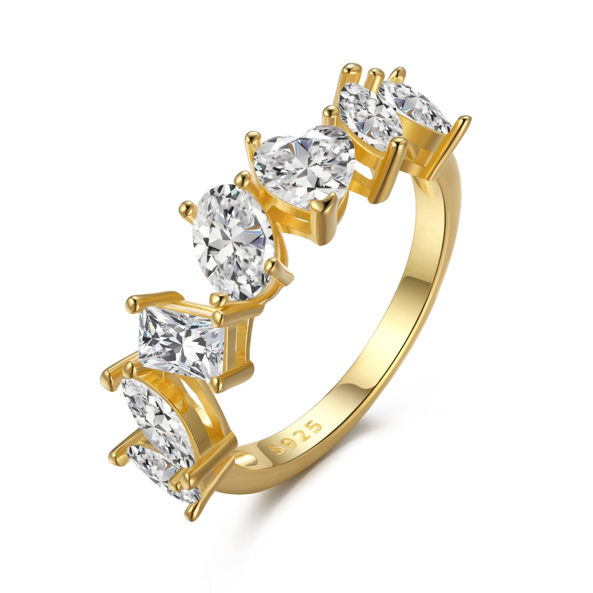 [Windsor Jewelry]Delicate Multi Cut Ring