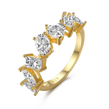 [Windsor Jewelry]Delicate Multi Cut Ring