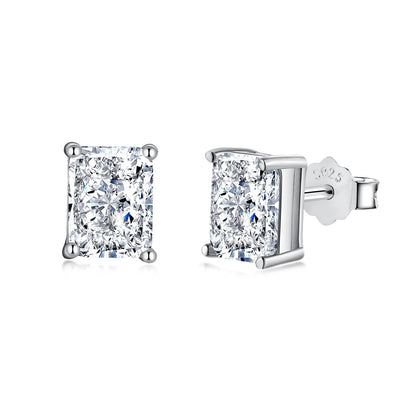 [Windsor Jewelry]Radiant Luxurious Princess Cut Daily Earrings