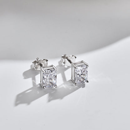 [Windsor Jewelry]Radiant Luxurious Princess Cut Daily Earrings