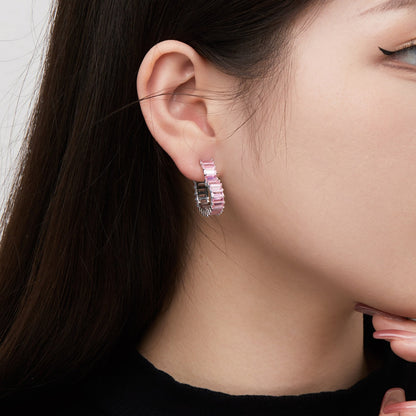 [Windsor Jewelry]Radiant Heart Cutout Earrings