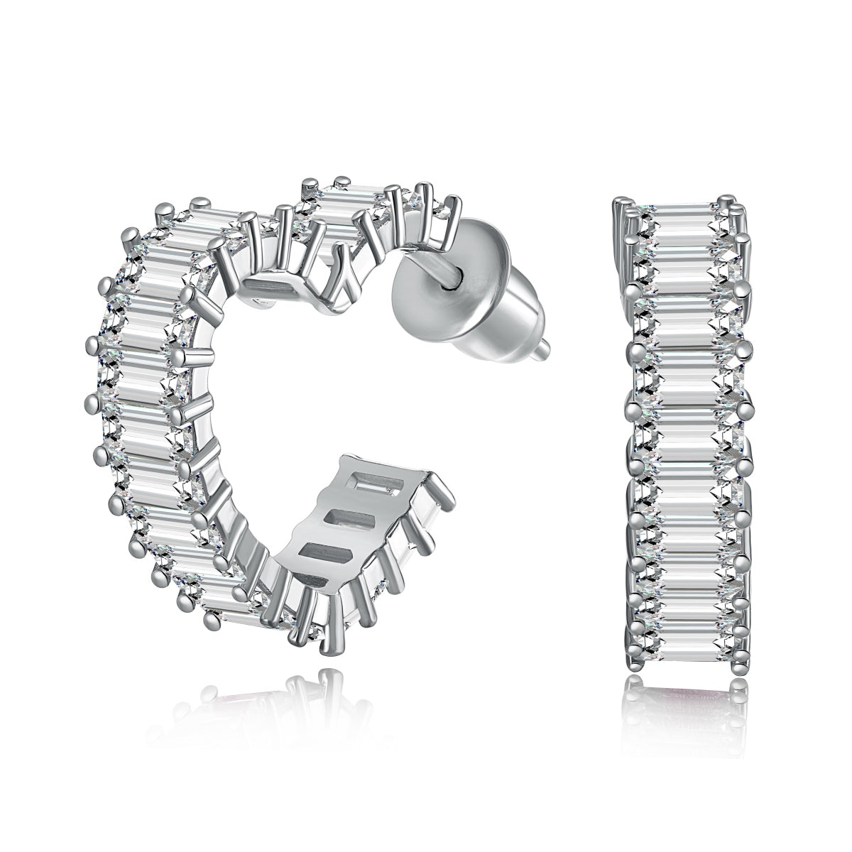 [Windsor Jewelry]Radiant Heart Cutout Earrings