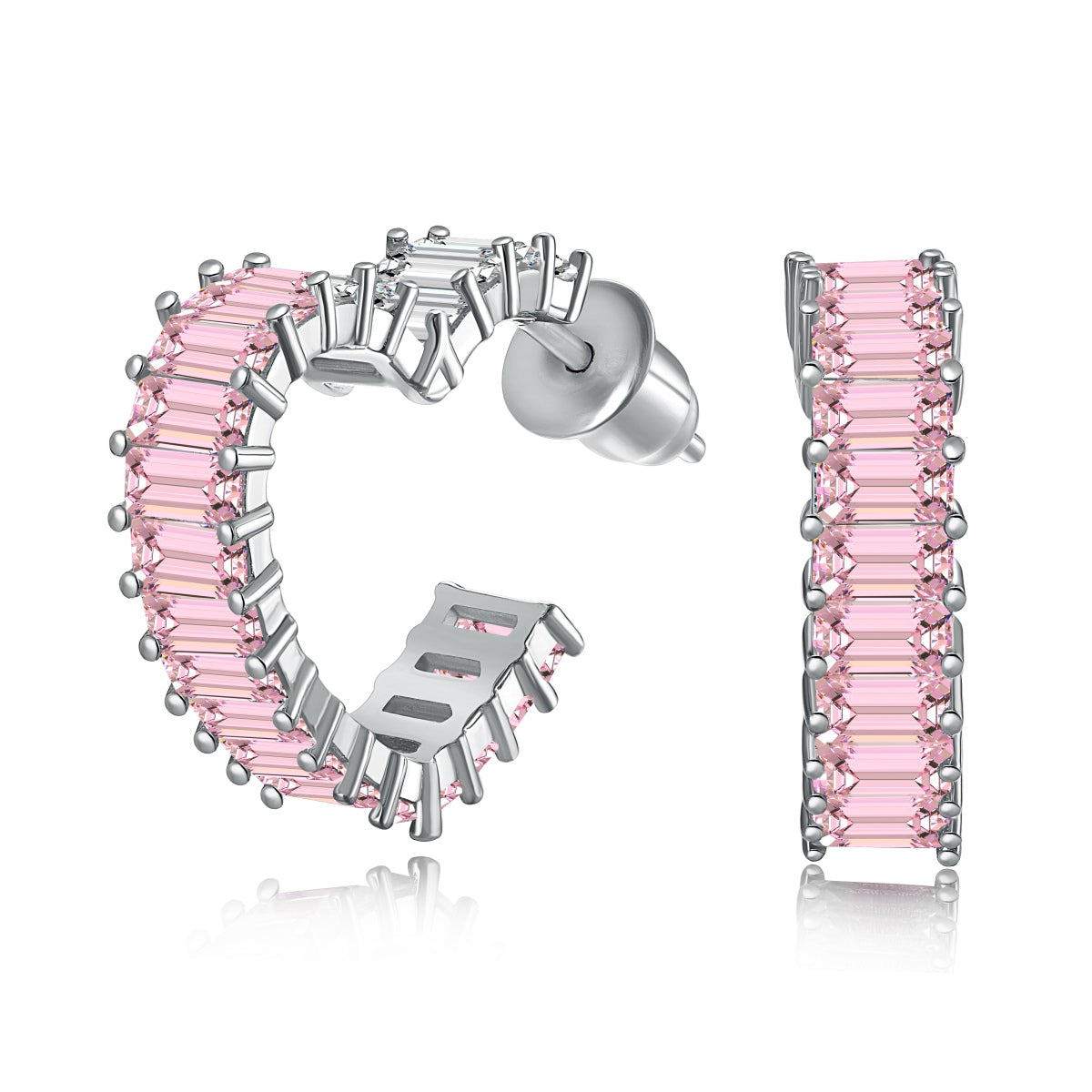 [Windsor Jewelry]Radiant Heart Cutout Earrings