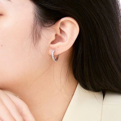 [Windsor Jewelry]Radiant Colorful Round Cut Earrings