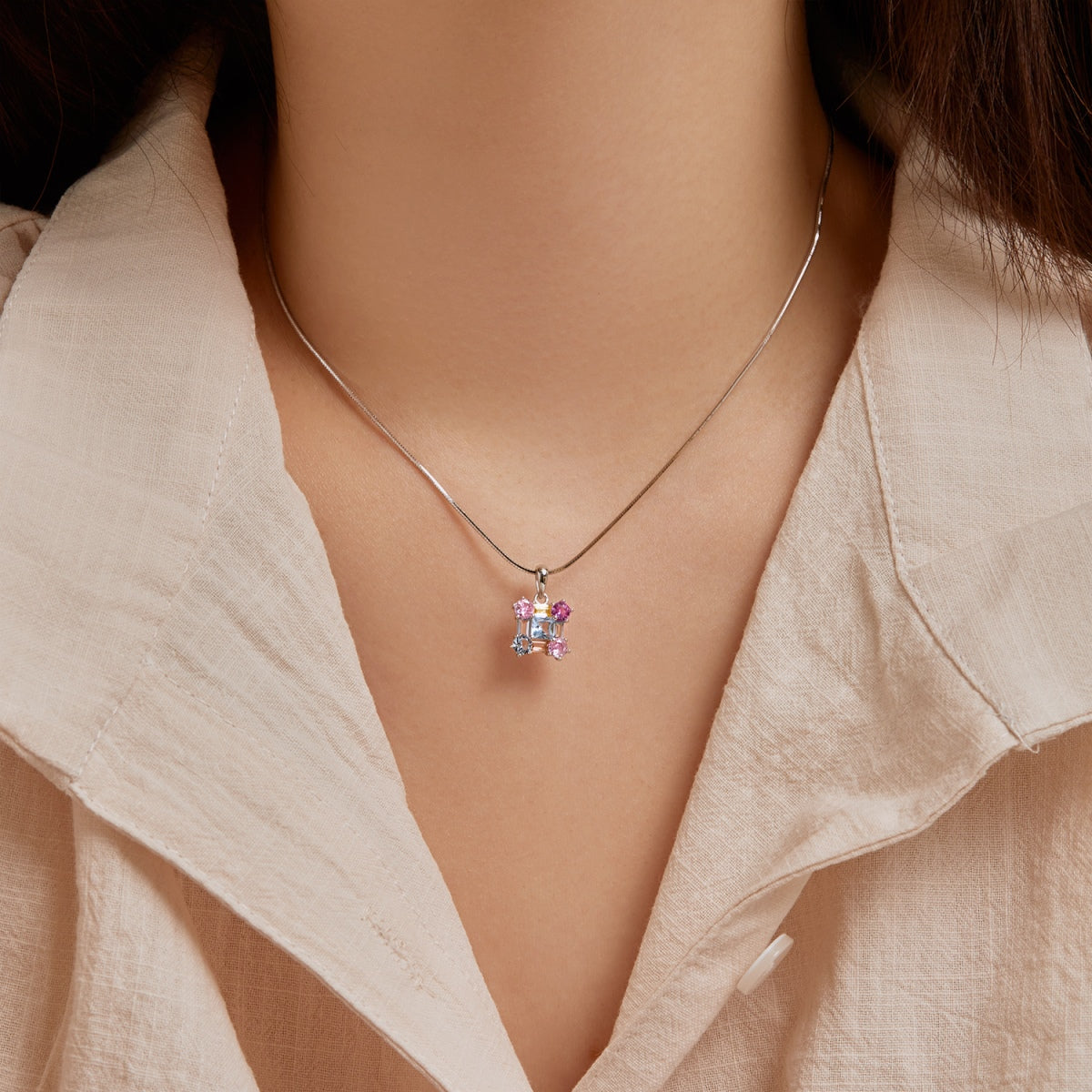 [Windsor Jewelry]Gorgeous Multi Colorful Necklace