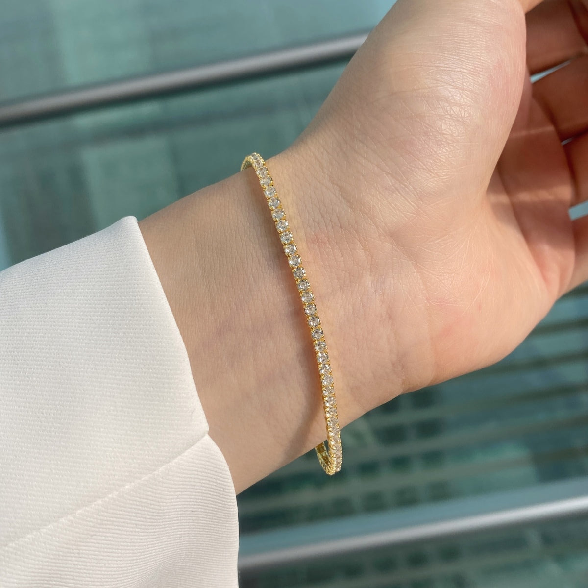 [Windsor Jewelry]Radiant Colorful Round Cut Party Bracelet