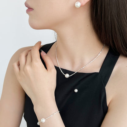 [Windsor Jewelry]Delicate Pearl Earrings