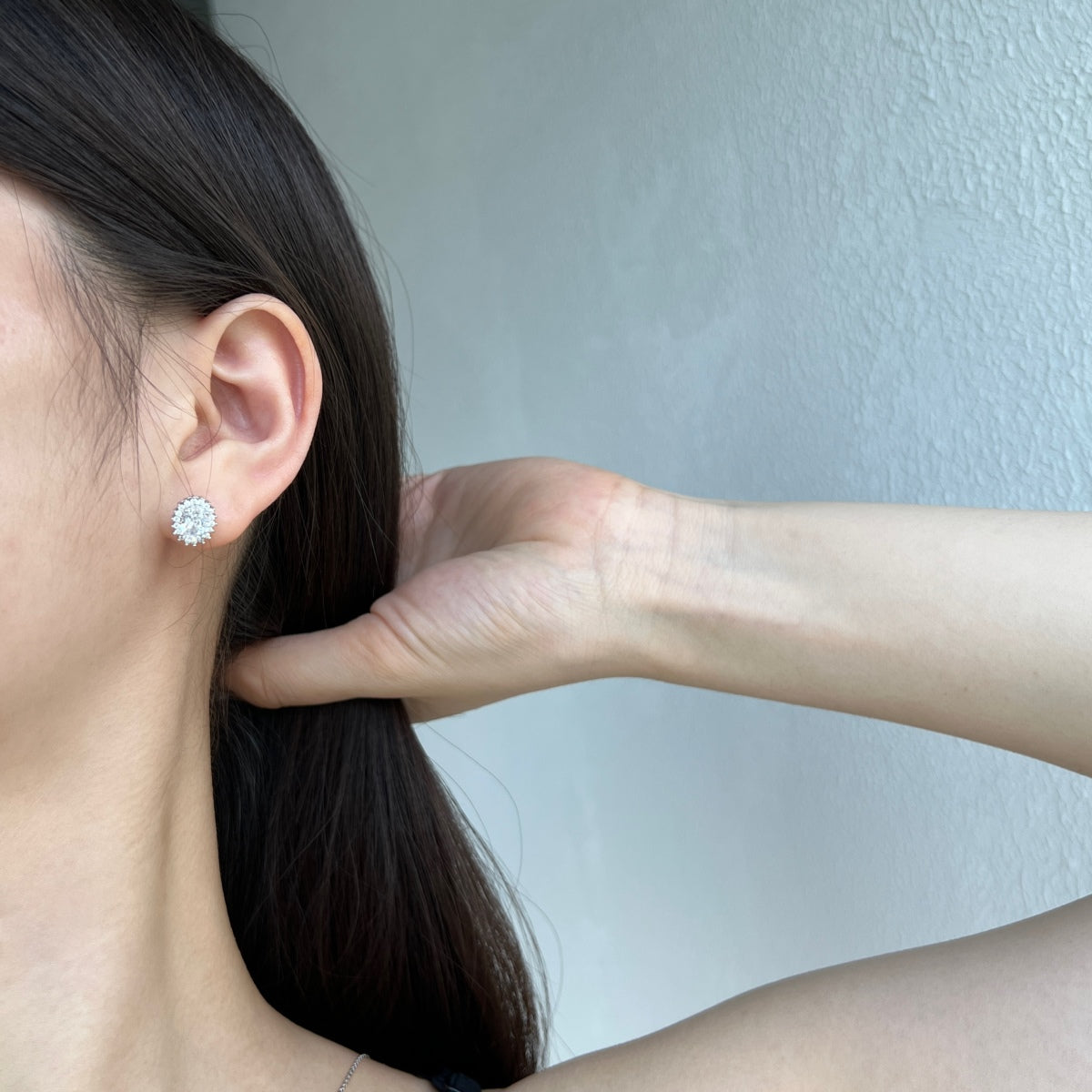 [Windsor Jewelry]Delicate Radiant Oval Cut Daily Earrings