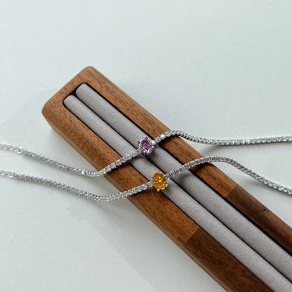 [Windsor Jewelry]0.75 Carat Exquisite Oval Cut Daily Bracelet