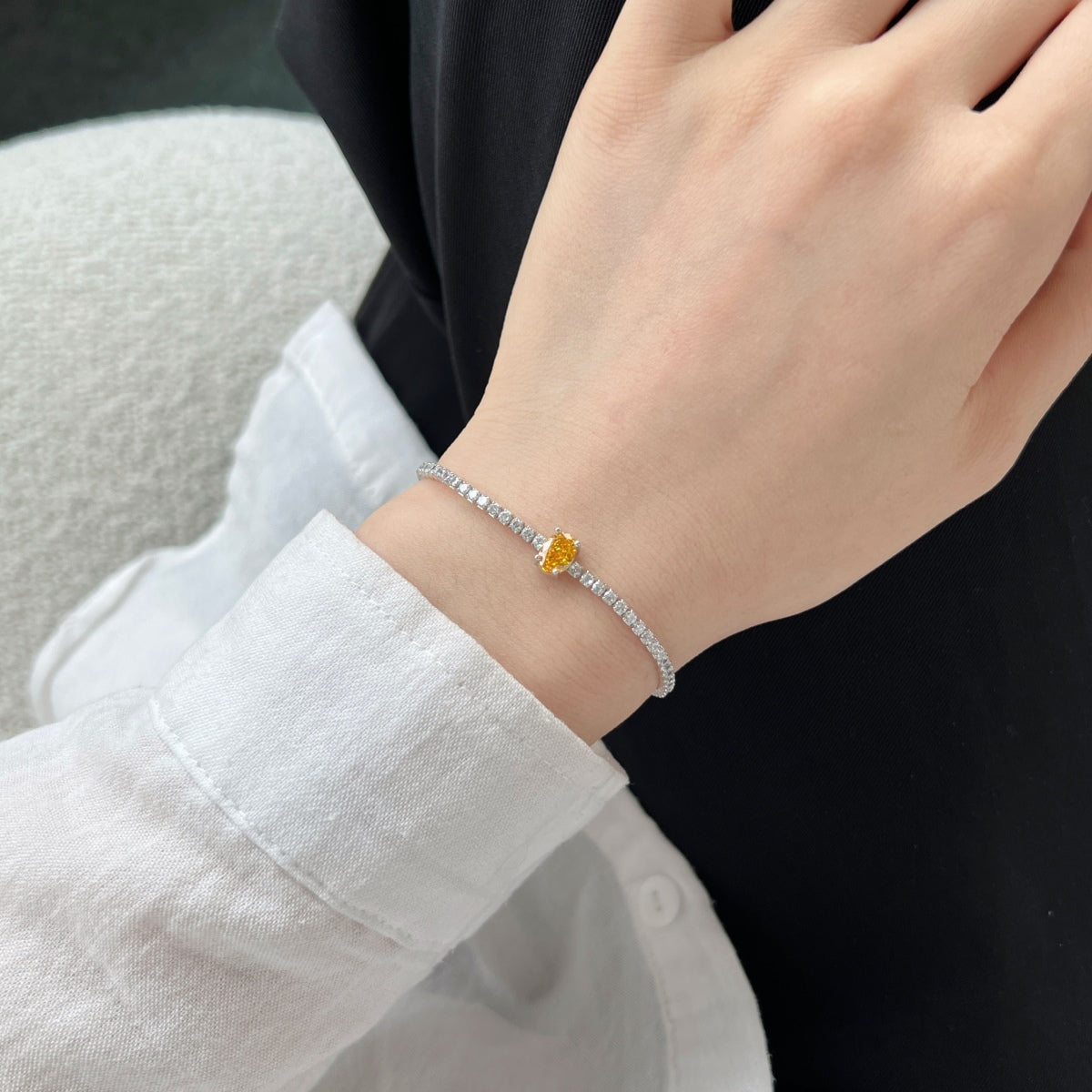 [Windsor Jewelry]0.75 Carat Exquisite Oval Cut Daily Bracelet