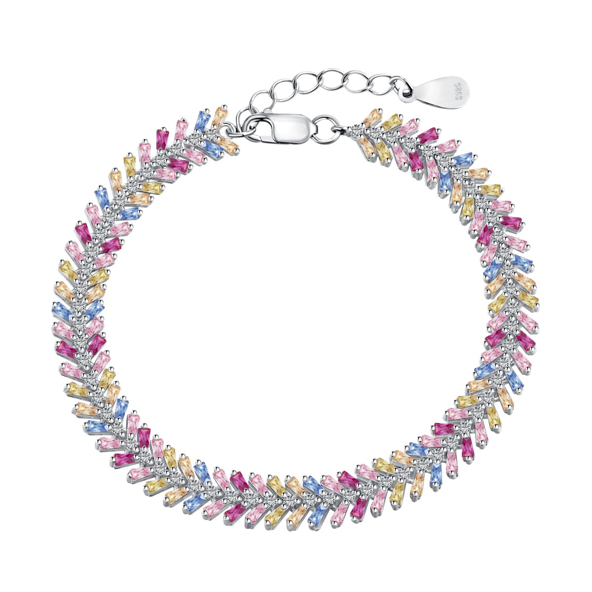 [Windsor Jewelry]Dainty Radiant Emerald Cut Daily Bracelet