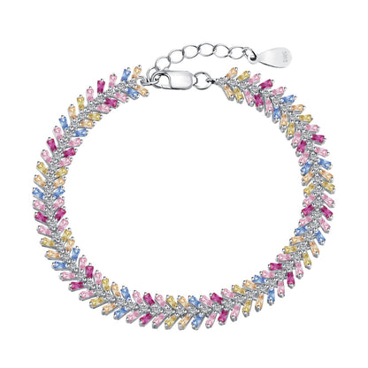 [Windsor Jewelry]Dainty Radiant Emerald Cut Daily Bracelet