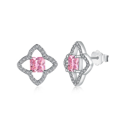[Windsor Jewelry]Elegant Star Shape Princess Cut Daily Earrings