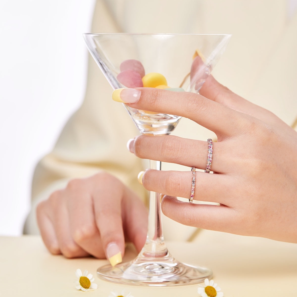 [Windsor Jewelry]Charming Colorful Round Cut Daily Ring