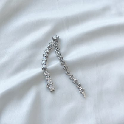 [Windsor Jewelry]0.75 Carat Elegant Romantic Heart Shape Lover Bracelet