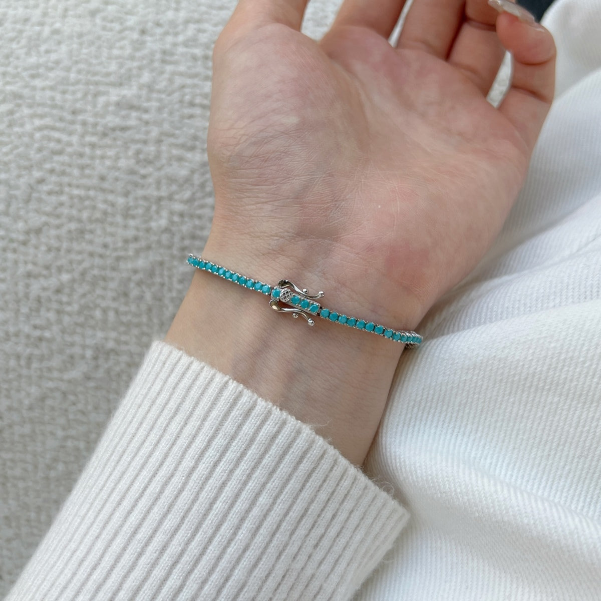 [Windsor Jewelry]Dazzling Exquisite Round Cut Daily Bracelet