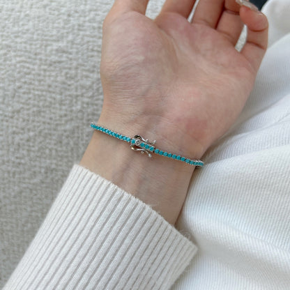 [Windsor Jewelry]Dazzling Exquisite Round Cut Daily Bracelet