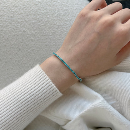 [Windsor Jewelry]Dazzling Exquisite Round Cut Daily Bracelet