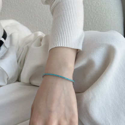 [Windsor Jewelry]Dazzling Exquisite Round Cut Daily Bracelet