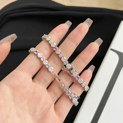 [Windsor Jewelry]Dazzling Radiant Multi Cut Daily Bracelet