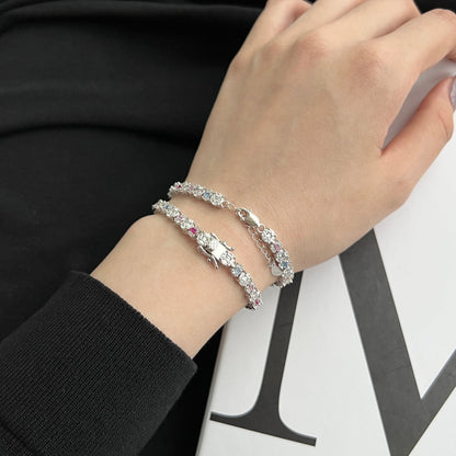 [Windsor Jewelry]Dazzling Radiant Multi Cut Daily Bracelet