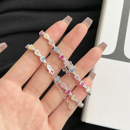 [Windsor Jewelry]Radiant Water Drop Shape Daily Bracelet