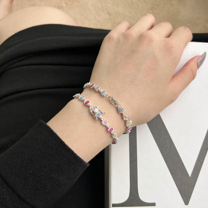[Windsor Jewelry]Radiant Water Drop Shape Daily Bracelet